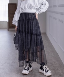 clear | ランダムティアードラメチュールスカート≪2024SS新作≫(スカート)