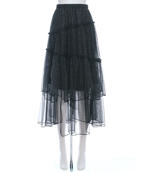 clear（クリア）の「ランダムティアードラメチュールスカート（スカート・レディース・グレー/ブラック/アイボリー・F）」の15枚目の写真
