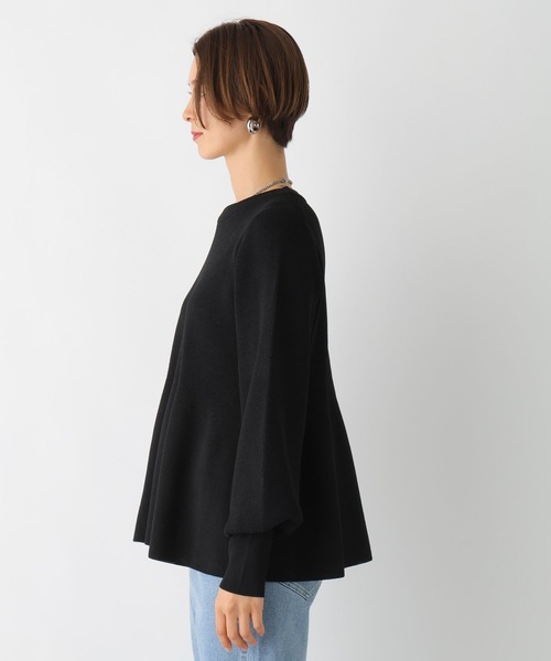 LEPSIM（レプシィム）の「12ゲージペプラムプルオーバー　107460（ニット/セーター・レディース・ブラック/アイボリー/グリーン・FREE）」の18枚目の写真