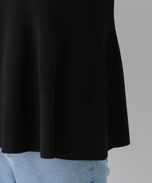 LEPSIM（レプシィム）の「12ゲージペプラムプルオーバー　107460（ニット/セーター・レディース・ブラック/アイボリー/グリーン・FREE）」の22枚目の写真