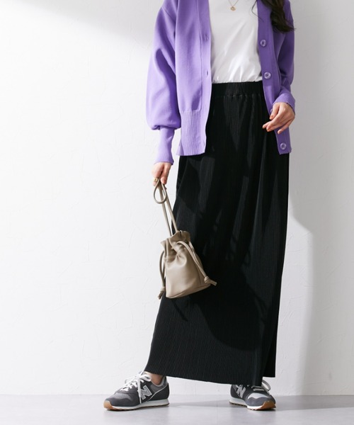 slattgir(スラットジール)の「高身長 プリーツストレートスカート(トールサイズ)Essenave(スカート・レディース・ブラック/グリーン/ブルー/グレー系/ライトグリーン/ライム/ブラウン・LL/3L/M/L/4L/5L/S)」の1枚目の写真