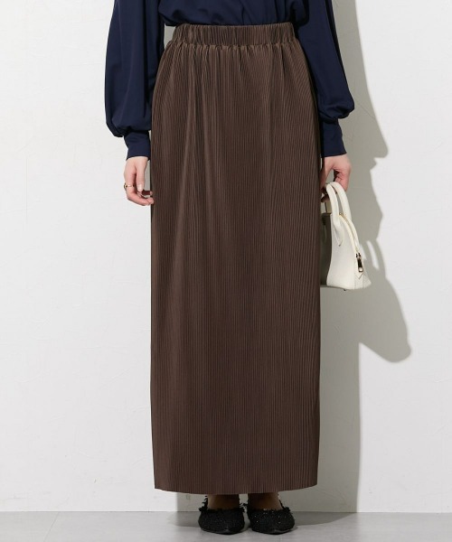 slattgir(スラットジール)の「高身長 プリーツストレートスカート(トールサイズ)Essenave(スカート・レディース・ブラック/グリーン/ブルー/グレー系/ライトグリーン/ライム/ブラウン・LL/3L/M/L/4L/5L/S)」の10枚目の写真