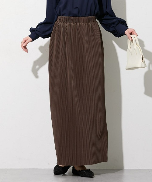 slattgir(スラットジール)の「高身長 プリーツストレートスカート(トールサイズ)Essenave(スカート・レディース・ブラック/グリーン/ブルー/グレー系/ライトグリーン/ライム/ブラウン・LL/3L/M/L/4L/5L/S)」の11枚目の写真