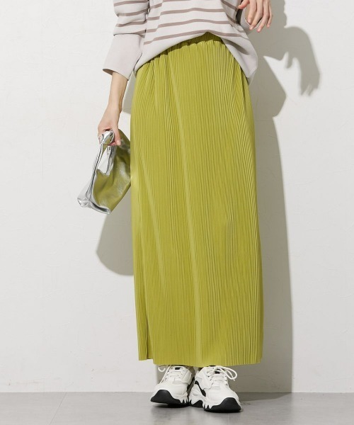slattgir(スラットジール)の「高身長 プリーツストレートスカート(トールサイズ)Essenave(スカート・レディース・ブラック/グリーン/ブルー/グレー系/ライトグリーン/ライム/ブラウン・LL/3L/M/L/4L/5L/S)」の12枚目の写真