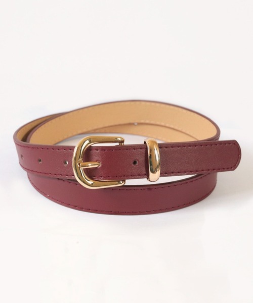 florist（フローリスト）の「定番ボリュームバックル細めレザーベルト（ベルト・レディース・モカ/ブラック/キャメル/ワインレッド・ONESIZE）」の18枚目の写真