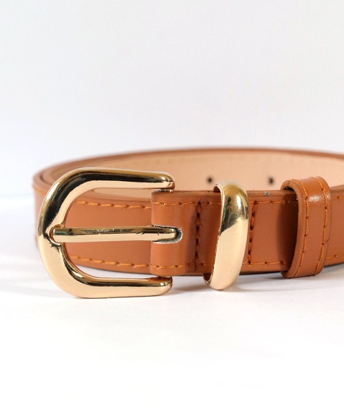 florist（フローリスト）の「定番ボリュームバックル細めレザーベルト（ベルト・レディース・モカ/ブラック/キャメル/ワインレッド・ONESIZE）」の8枚目の写真
