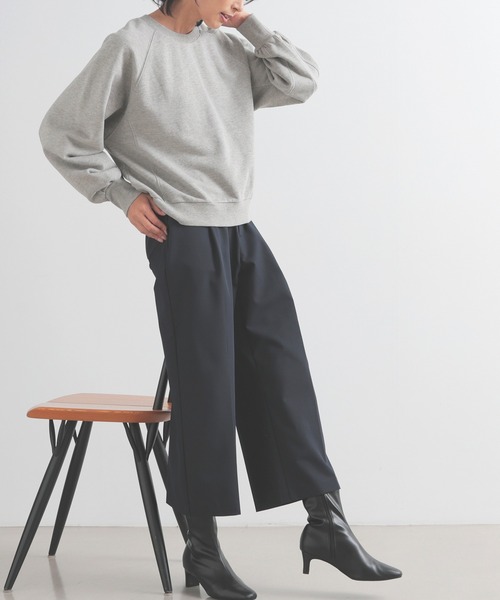 信子 ma＊monte azuru フレアドッキングパンツ&シューズ BOUTIQUE JUNKO 選べる股下丈ストレッチフレアパンツ ブティック