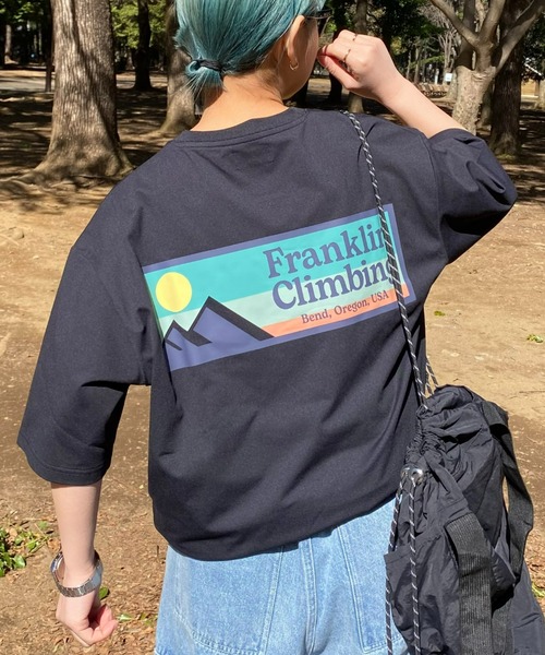 Franklin Climbing(フランクリンクライミング)の「【Franklin Climbing】ユニセックスバックロゴ半袖Tee(Tシャツ/カットソー・メンズ・ホワイト/ブラック/オレンジ/レッド/グレー・MEDIUM/LARGE/X-LARGE)」の10枚目の写真