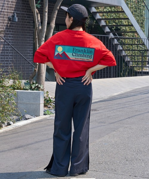 セール】【Franklin Climbing】ユニセックスバックロゴ半袖Tee（T
