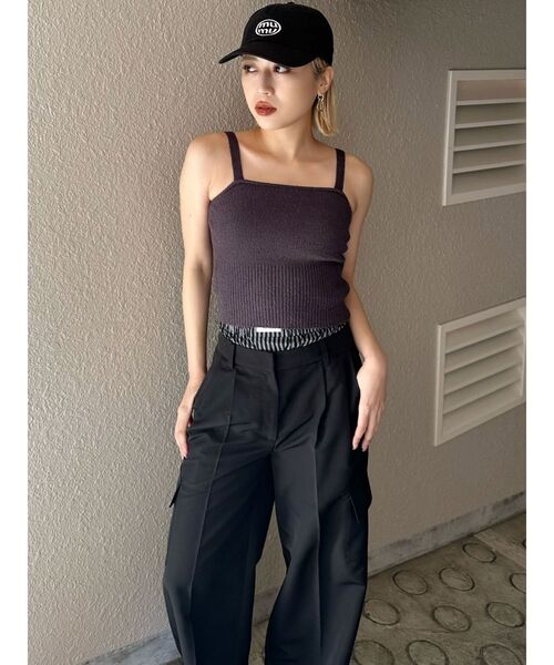 MURUA（ムルーア）の「ダブルウエストワイドパンツ【2WAY】（その他パンツ・レディース・ブラック/グレー/ベージュ・2/1）」の10枚目の写真