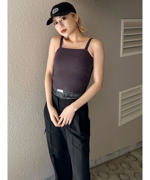 MURUA（ムルーア）の「ダブルウエストワイドパンツ【2WAY】（その他パンツ・レディース・ブラック/グレー/ベージュ・2/1）」の11枚目の写真