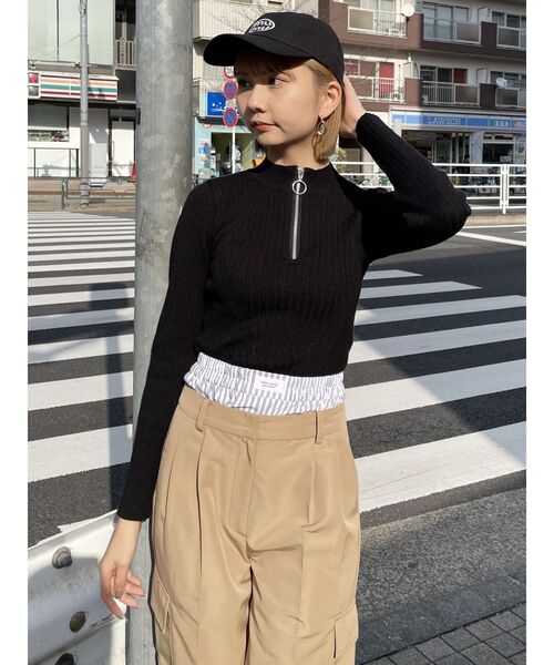 MURUA（ムルーア）の「ダブルウエストワイドパンツ【2WAY】（その他パンツ・レディース・ブラック/グレー/ベージュ・2/1）」の16枚目の写真