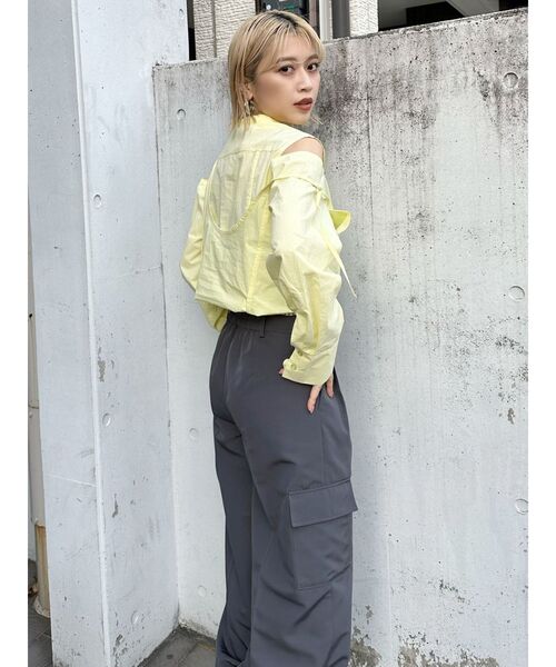 MURUA（ムルーア）の「ダブルウエストワイドパンツ【2WAY】（その他パンツ・レディース・ブラック/グレー/ベージュ・2/1）」の22枚目の写真