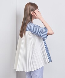 ユナイテッドアローズ　バックプリーツ5分袖ブラウス UNITED ARROWS LTD. OUTLET｜バックプリーツ 五分袖 ブラウス