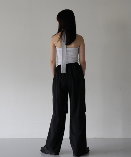 ZOZO限定】ひざ オープン スリット ナイロンパンツ（その他