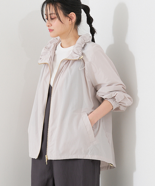 ライトペーパータフタジップアップブルゾン