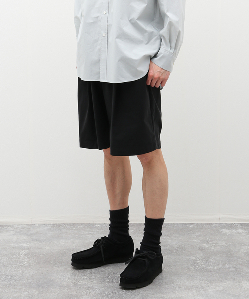 セール】【ATON / エイトン】STRETCH NYLON WIDE EASY SHORTS（その他