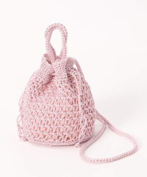 LOWRYS FARM(ローリーズファーム)の「メタリックアミキンチャクショルダー 994209(ショルダーバッグ・レディース・グレー/ブルー/ピンク・FREE)」の5枚目の写真