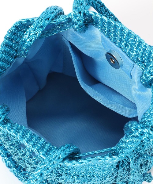 LOWRYS FARM(ローリーズファーム)の「メタリックアミキンチャクショルダー 994209(ショルダーバッグ・レディース・グレー/ブルー/ピンク・FREE)」の10枚目の写真