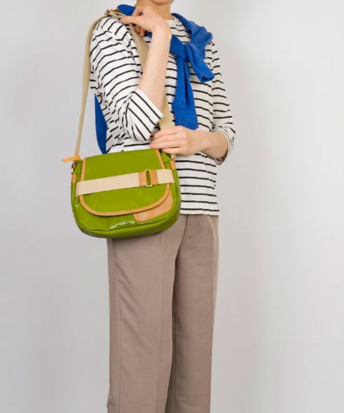 Jack Gomme(ジャックゴム)の「【JACK GOMME/ジャックゴム】ショルダーバッグ メッセンジャー PETIT GABY Besace(ショルダーバッグ・レディース・ネイビー/アイボリー/ブラウン/グリーン・FREE)」の12枚目の写真