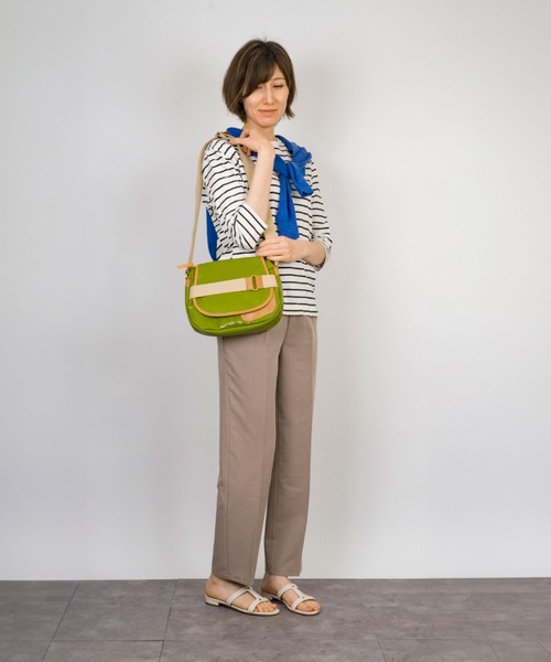 Jack Gomme(ジャックゴム)の「【JACK GOMME/ジャックゴム】ショルダーバッグ メッセンジャー PETIT GABY Besace(ショルダーバッグ・レディース・ネイビー/アイボリー/ブラウン/グリーン・FREE)」の20枚目の写真