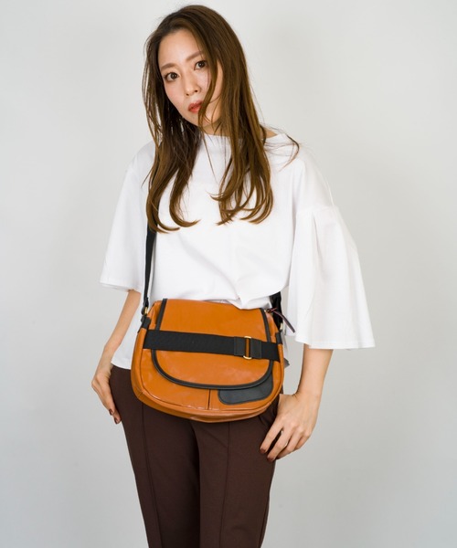 Jack Gomme(ジャックゴム)の「【JACK GOMME/ジャックゴム】ショルダーバッグ メッセンジャー PETIT GABY Besace(ショルダーバッグ・レディース・ネイビー/アイボリー/ブラウン/グリーン・FREE)」の14枚目の写真