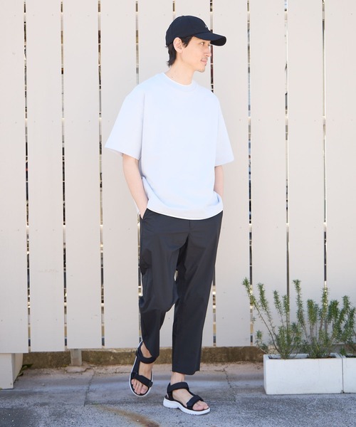 GLOBAL WORK（グローバルワーク）の「ライトクッションCOOLレイヤー/半袖/986743（Tシャツ/カットソー・メンズ・ダークブルー/グリーン/ライトベージュ/チャコールグレー/グレー/ブラック/ライトブルー・LARGE/X-LARGE/SMALL/MEDIUM）」の8枚目の写真