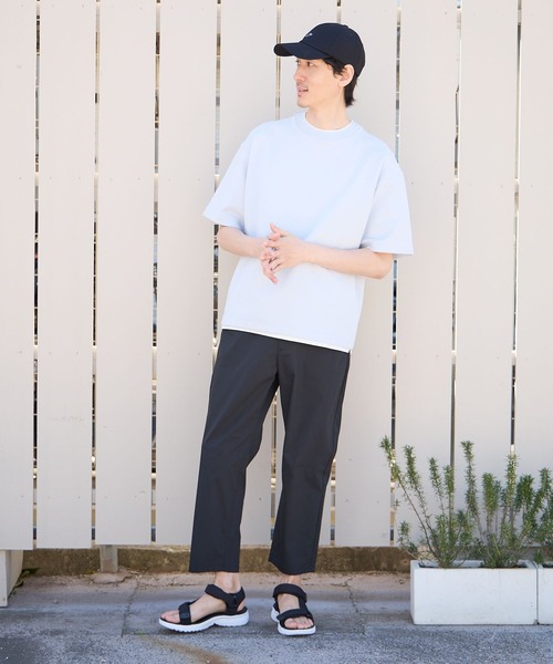 GLOBAL WORK（グローバルワーク）の「ライトクッションCOOLレイヤー/半袖/986743（Tシャツ/カットソー・メンズ・ダークブルー/グリーン/ライトベージュ/チャコールグレー/グレー/ブラック/ライトブルー・LARGE/X-LARGE/SMALL/MEDIUM）」の9枚目の写真