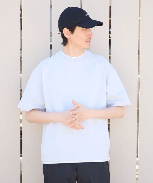 GLOBAL WORK（グローバルワーク）の「ライトクッションCOOLレイヤー/半袖/986743（Tシャツ/カットソー・メンズ・ダークブルー/グリーン/ライトベージュ/チャコールグレー/グレー/ブラック/ライトブルー・LARGE/X-LARGE/SMALL/MEDIUM）」の11枚目の写真