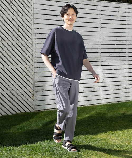 GLOBAL WORK（グローバルワーク）の「ライトクッションCOOLレイヤー/半袖/986743（Tシャツ/カットソー・メンズ・ダークブルー/グリーン/ライトベージュ/チャコールグレー/グレー/ブラック/ライトブルー・LARGE/X-LARGE/SMALL/MEDIUM）」の13枚目の写真