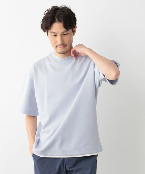 GLOBAL WORK（グローバルワーク）の「ライトクッションCOOLレイヤー/半袖/986743（Tシャツ/カットソー・メンズ・ダークブルー/グリーン/ライトベージュ/チャコールグレー/グレー/ブラック/ライトブルー・LARGE/X-LARGE/SMALL/MEDIUM）」の19枚目の写真
