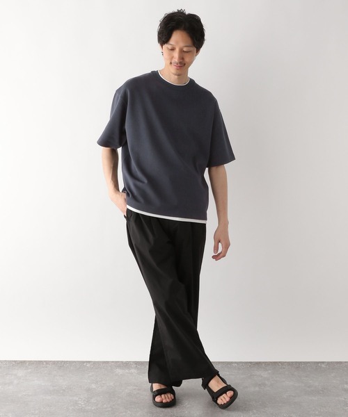 GLOBAL WORK（グローバルワーク）の「ライトクッションCOOLレイヤー/半袖/986743（Tシャツ/カットソー・メンズ・ダークブルー/グリーン/ライトベージュ/チャコールグレー/グレー/ブラック/ライトブルー・LARGE/X-LARGE/SMALL/MEDIUM）」の21枚目の写真