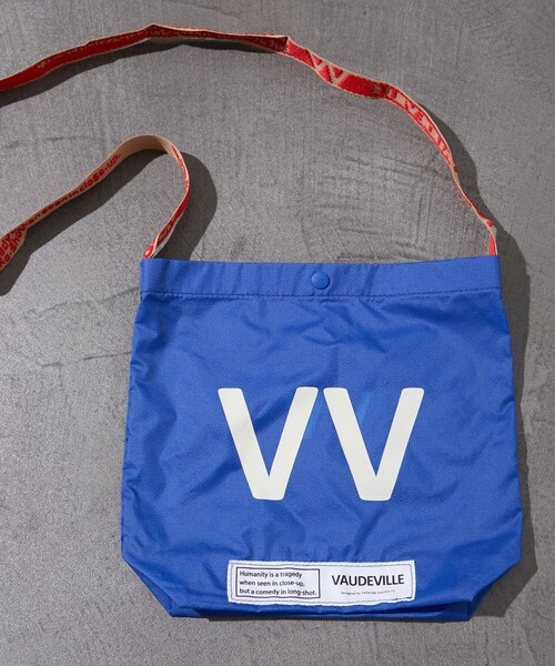 FREAK'S STORE(フリークスストア)の「VAUDEVILLE/ボードビル 限定展開 VV ライト ショルダーバッグ(ショルダーバッグ・レディース・ホワイト/ブラック/ブルー・ONE SIZE)」の1枚目の写真
