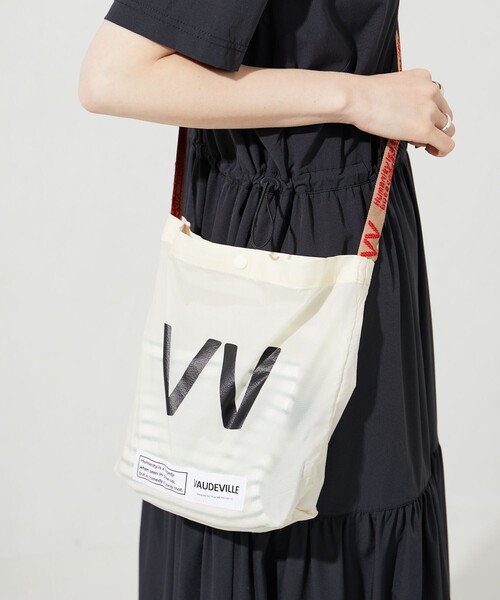 FREAK'S STORE(フリークスストア)の「VAUDEVILLE/ボードビル 限定展開 VV ライト ショルダーバッグ(ショルダーバッグ・レディース・ホワイト/ブラック/ブルー・ONE SIZE)」の10枚目の写真