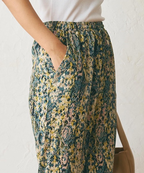 coca（coca）（コカ）の「楊柳プリーツミックスモザイク柄パンツ（その他パンツ・レディース・その他・M/L）」の3枚目の写真