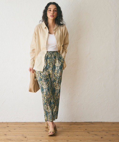 coca（coca）（コカ）の「楊柳プリーツミックスモザイク柄パンツ（その他パンツ・レディース・その他・M/L）」の2枚目の写真