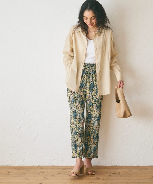 coca（coca）（コカ）の「楊柳プリーツミックスモザイク柄パンツ（その他パンツ・レディース・その他・M/L）」の4枚目の写真