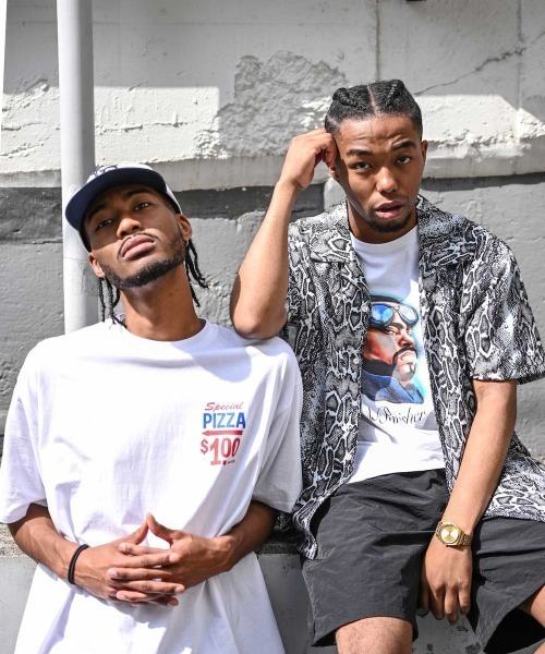 LFYT（エルエフワイティー）の「LFYT ラファイエット [Lafayette] - ビッグパン プリント Tシャツ [BIG PUN AIRBRUSH TEE LS240105]（Tシャツ/カットソー・メンズ・ブルー/ホワイト/レッド・L/M/XL/XXL/S）」の7枚目の写真