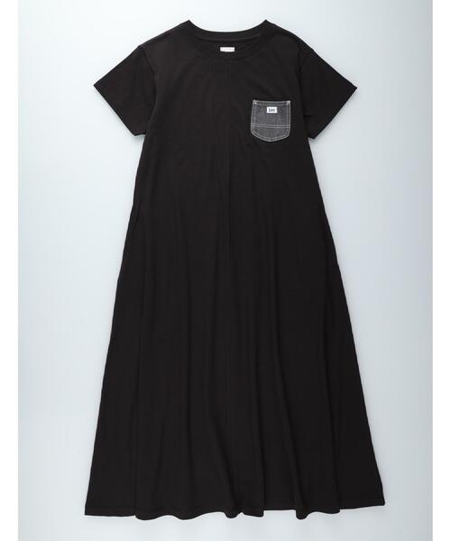 Lee(リー)の「Lee(リー)デニムポケットワンピース(Tシャツ/カットソー・レディース・ブラック・M/L/XL)」の17枚目の写真