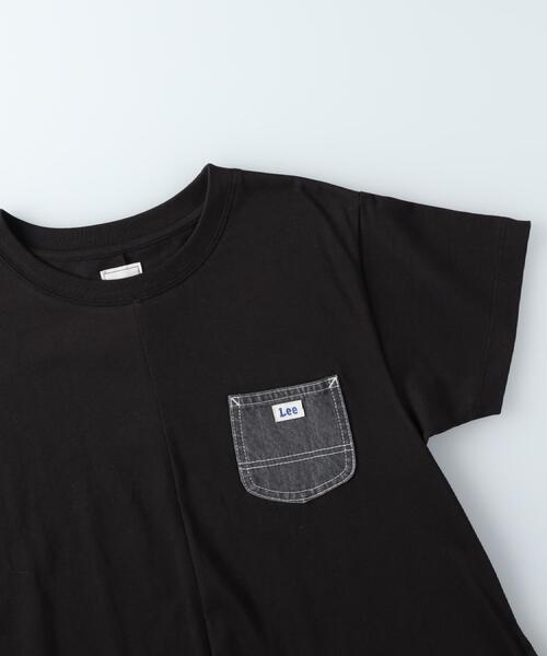 Lee(リー)の「Lee(リー)デニムポケットワンピース(Tシャツ/カットソー・レディース・ブラック・M/L/XL)」の19枚目の写真