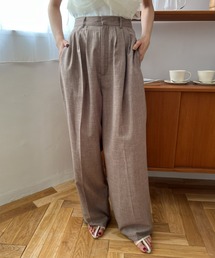 Olu. | リネンライクタックパンツ(その他パンツ)