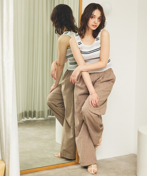 リネンライクタックパンツ（その他パンツ）｜Olu.（オルドット）の