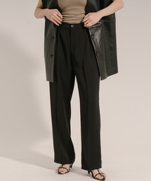Jeudi | ハイウエストセミワイドスラックスパンツ(スラックス)