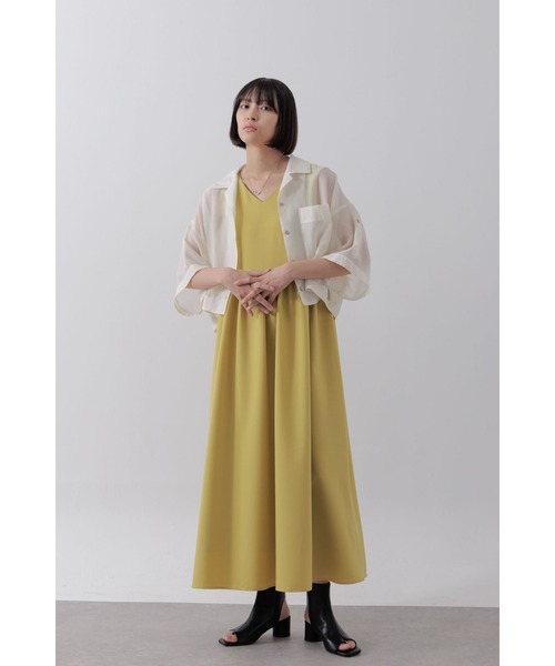Limue（リミュ）の「シアクロップドシャツ（シャツ/ブラウス・レディース・ホワイト/ピンク/ブラウン/ブラック・FREE）」の12枚目の写真
