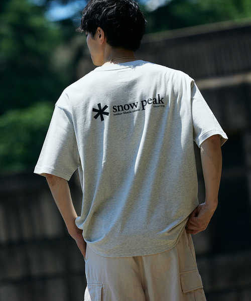 追加》SNOWPEAK / スノーピーク 別注 ロゴプリント Tシャツ（T