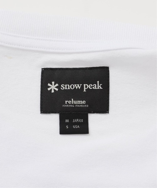 ゆ*ー様 【限定モデル】 Peak×relume 別注 TAKIBI デ 追加》SNOWPEAK / スノーピーク 別注 ロゴプリント Tシャツ（T