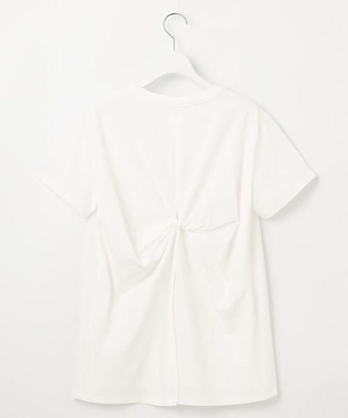 23区（ニジュウサンク）の「【SLOW/一部店舗限定】MVSコットン バックデザイン Tシャツ（Tシャツ/カットソー・レディース・ブラック系/グレー系/ホワイト系・38）」の10枚目の写真