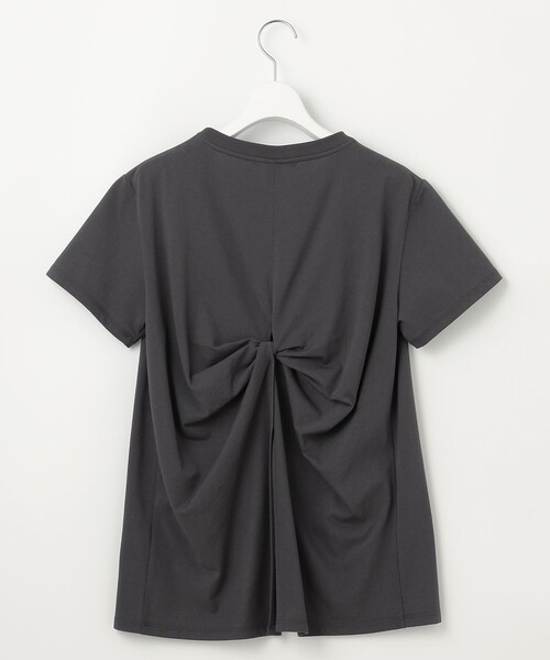23区（ニジュウサンク）の「【SLOW/一部店舗限定】MVSコットン バックデザイン Tシャツ（Tシャツ/カットソー・レディース・ブラック系/グレー系/ホワイト系・38）」の14枚目の写真