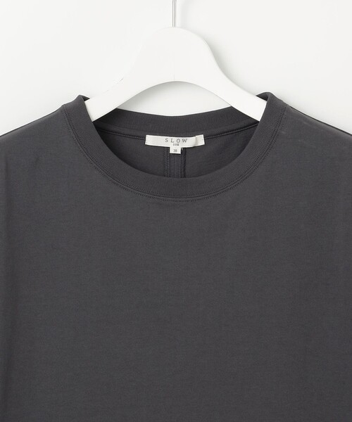 23区（ニジュウサンク）の「【SLOW/一部店舗限定】MVSコットン バックデザイン Tシャツ（Tシャツ/カットソー・レディース・ブラック系/グレー系/ホワイト系・38）」の15枚目の写真