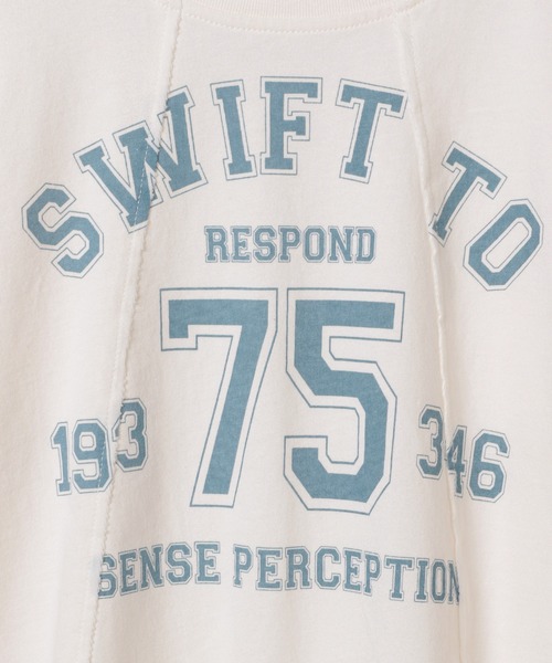 PAGEBOY（ページボーイ）の「リメイクライクカレッジショート（Tシャツ/カットソー・レディース・オフホワイト/チェリーピンク/ブラック・FREE）」の16枚目の写真